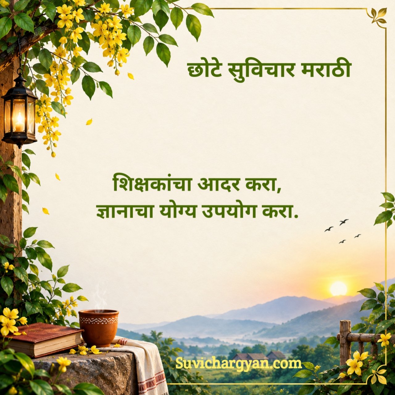 शालेय सुविचार मराठी छोटे