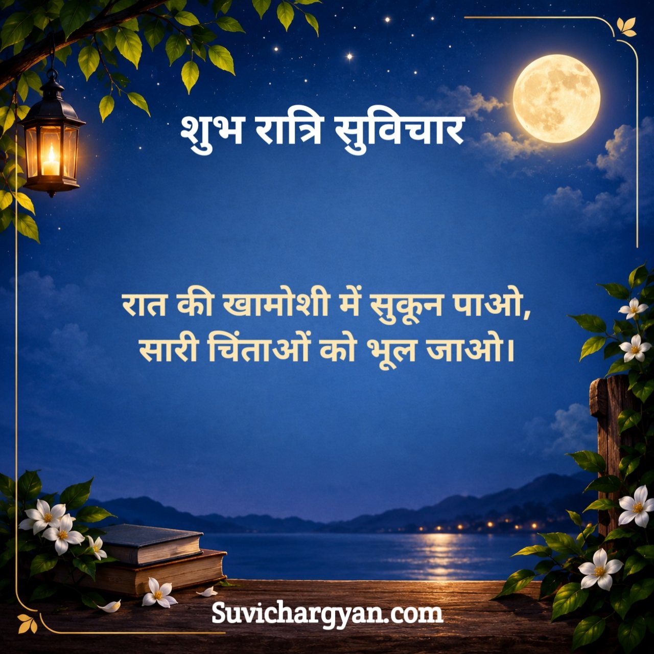गुड नाईट सुविचार इमेज